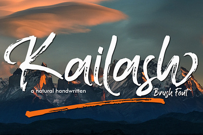 Kailash - Brush Font branding brush elegant handbrush handmade logo modern typeface typography wedding