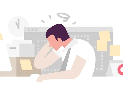 Confused Marketer branding design flat graphic design illustration marketing vector