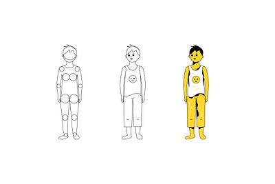 Boy_1 art boy child flat icon illustration illustrator man ui vector web