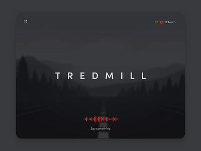 Treadmill App Prototype - Voice Commands 🏃‍♂️🗣️ 2d app app design application concept daily ui design interface minimal motion design prototype smarthome treadmill ui ui design uidesign uiux ux voice voice assistant