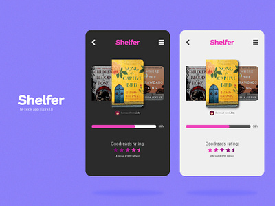 Shelf - UI App Pitch app application book booking color concept figma golden grid interface ios minimal mobile palette ratio reading app typography ui user interface user interface design ux