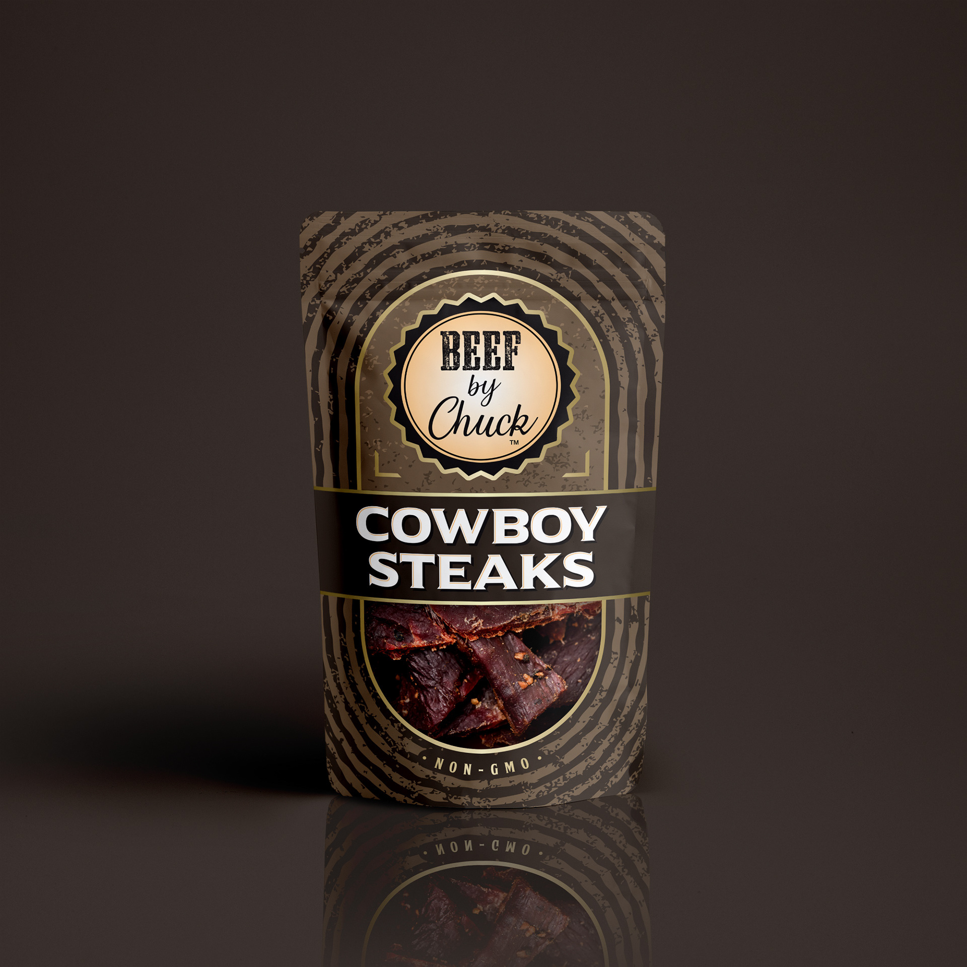 Packaging design beef beverage brand branding design fmcg food identity jerky package packaging product snack snacks steak steaks