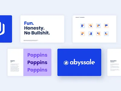 Abyssale Branding abyssale blue branding branding design logo poppins