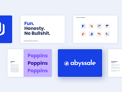 Abyssale Branding abyssale blue branding branding design logo poppins