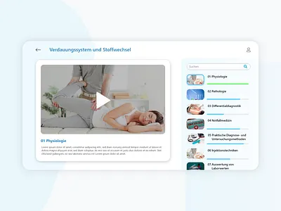 Naturopaths E-Learning Platform / Video Course concept course design elearning elearning courses medicine naturopath ui video