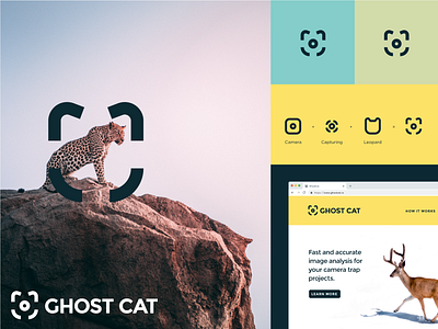 Ghost Cat animal branding camera design logo wildlife