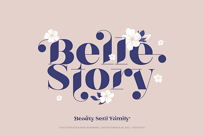 Belle Story - Beauty Serif Font Family classic font display font download font elegant font font font design font family fonts graphics lettering logo font logo fonts modern font retro font serif font typeface typefaces typography vintage font vintage lettering