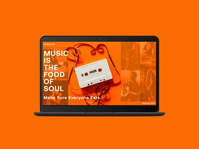 JUKEBOX- Your Personal Music Showcase branding design designer e commerce icon illustration logo redesign type typography ui