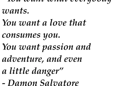 Damon Salvatore quote design illustration typography