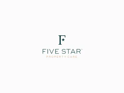 Five Star architecture branding building care design f five icon logo mark property realestate star