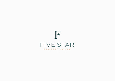 Five Star architecture branding building care design f five icon logo mark property realestate star