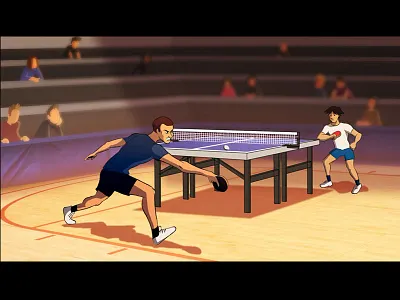 Ping Pong Point 2d 2d animation 2d fx animation flash fx illustration motiongraphics ping pong table tennis