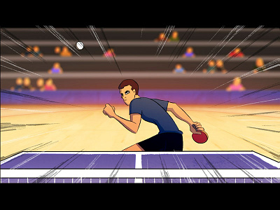 Ping Pong Point 2d 2d animation animation flash illustration motion motiongraphics pingpong table tennis