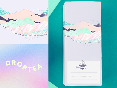 tea drop packaging adobe branding concept design graphic design illustration illustrator logo logo design packaging product product design tea