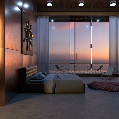 Long Day 3d design illustration interior design minimal