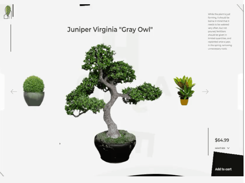 Landscape design studio animation design ecommerce ecommerce shop figma figma design landscape landscape design ui ux website