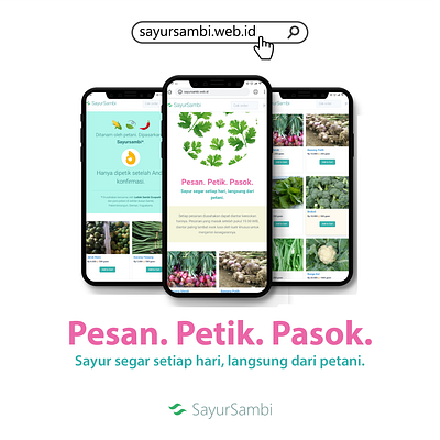 Sayur Sambi Website ai app branding design grocery app mockups ui ui ux ui design uiux ux web website website concept