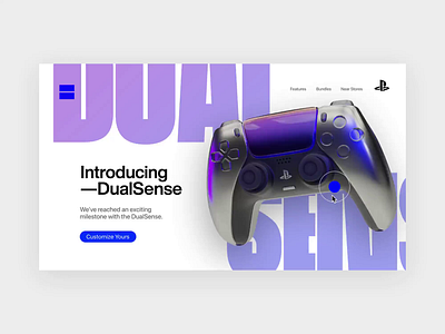 PS DualSense Controller - Makeover 🕹️ #2 3d animation concept dualsense dualsensecontroller playstation webdesign