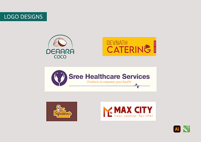 Logo Designs branding coimbatore creative logo design graphic design illustrator logo logo design ui