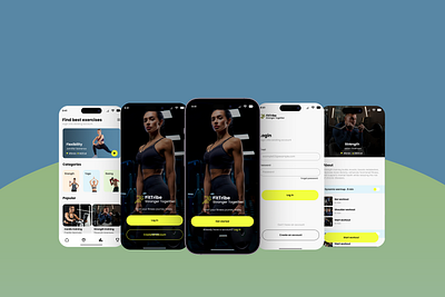 FitTribe fitnessapp gym gymwebsite mobile app ui ux ui