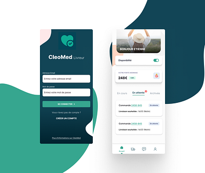 CleoMed - Home delivery of medicines ui ux