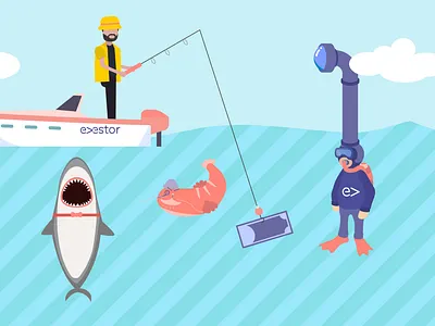 SharksandScams design graphicdesign graphics illustration illustrator vector