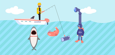 SharksandScams design graphicdesign graphics illustration illustrator vector
