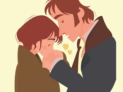 Pride & prejudice life illustration
