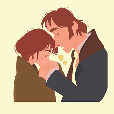 Pride & prejudice life illustration