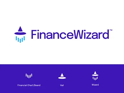 Finance Wizard - Logo design chart design finance finance chart finance logo logo logo design logodesign logotype mark minimal vector wizard