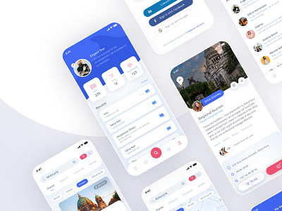 Social media App app clean design figma ios mobile simple social ui ui ux ux white