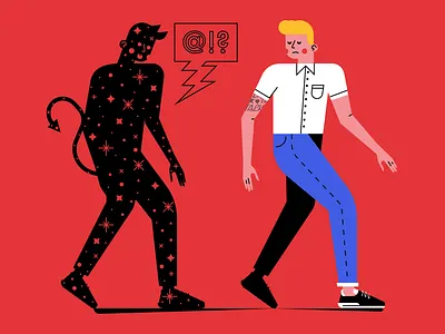 INNER DEMON demon design illustration illustrator space vector