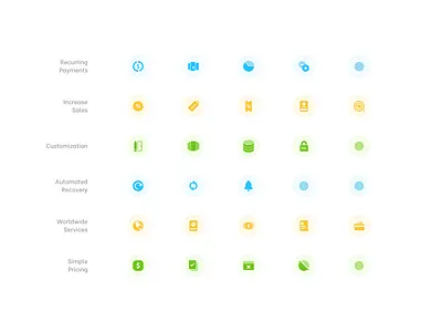 Fintech Iconset banking dollar fintech global icons iconset ios landing page payment security startup wallet website wordpress