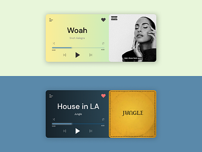 DailyUI 009 - Music Player concept dailyui exploration figma figmadesign minimal music player