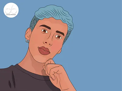 BOYS 3 art design flat icon illustration illustrator logo minimal portrait vector