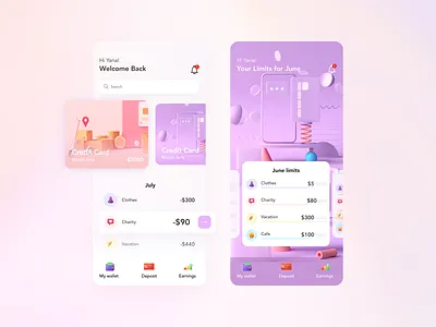 Bank app app bank banner dashboard design dribbble instagram shop ui ux design web