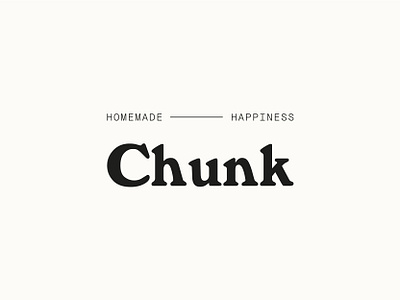 Chunk Main Logo bakery logo branding branding design graphic design identity istanbul logo logotype london london branding mark monogram typography vintage