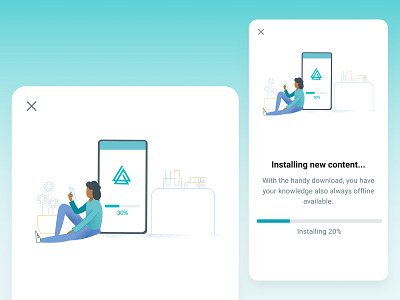Mobile - update content illustration mobile update