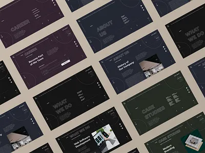 Corporate website corporate design minimal ui ux website