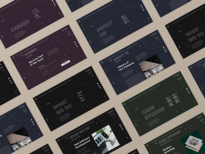 Corporate website corporate design minimal ui ux website