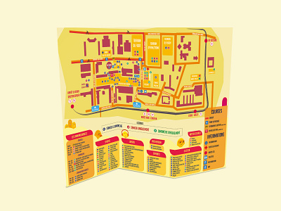 Festival Map 029 branding dailyui design festival festival poster festivals illustration illustrator map ui ux