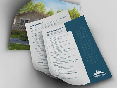 Summer Home Information Packet branding design indesign page page design page layout typography