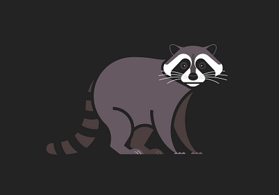 Trash Panda <3 animal animal art geometric animal geometric art geometric illustration illustration raccoon raccoons rubbish burglar trash panda vector