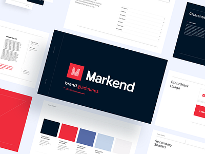 Markend: Brand Guidelines agency brand brand guideline brand identity branding design icon identity logo logo mark logotype pitch powerpoint presentation presentation design typography ux