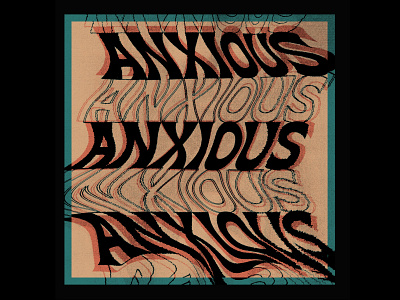 Anxious design mental health procreate texture truegrit type design typography