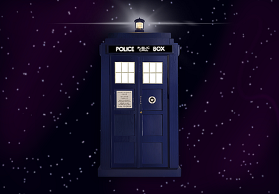 T A R D I S illustration inspiration procreate tardis