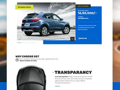 Used Cars Portal [Concept] blocks blockstack bold cars clean comparison contemporary interaction used cars white