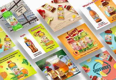 Sweet Leaf Tea Social Media Graphics