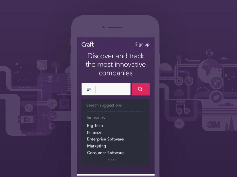 Craft homepage design homepage