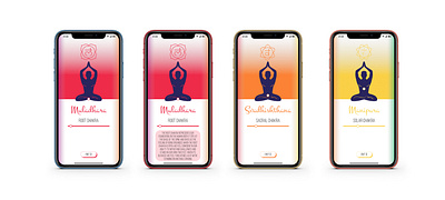 UI/UX Design for Chakras application adobe xd application design figma illustration minimal ui ui design ux ux design